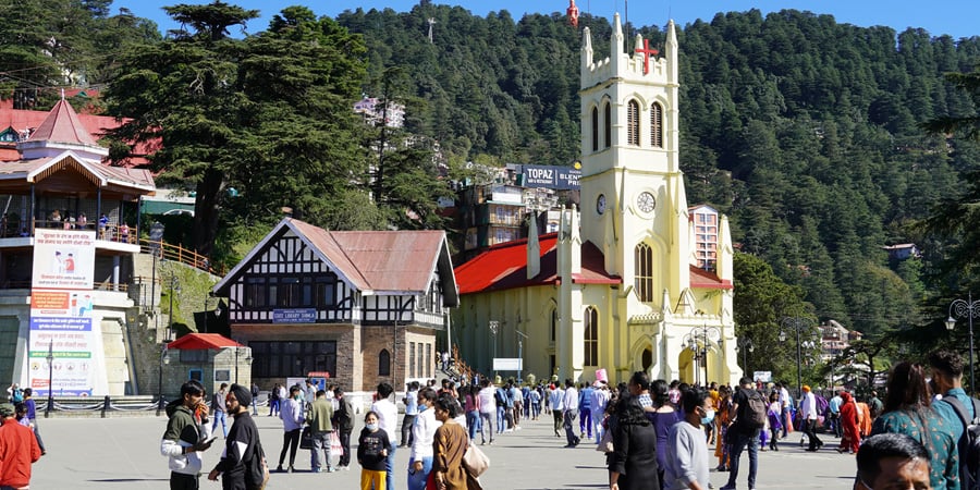 Christ Church on the Ridge in Shimla