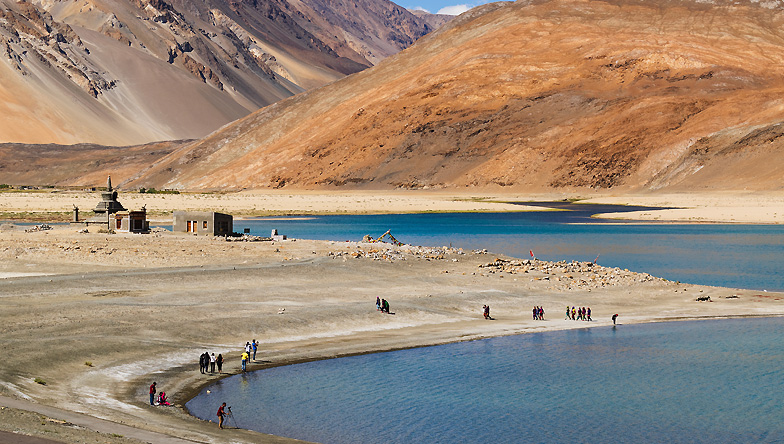 Snowy landscape in Ladakh