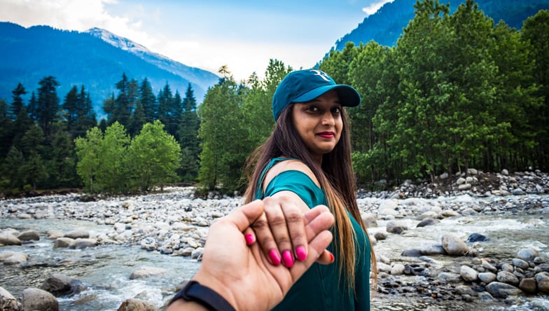 Mountain scenery in Manali