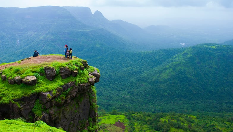 Walking trail through the hills of Matheran