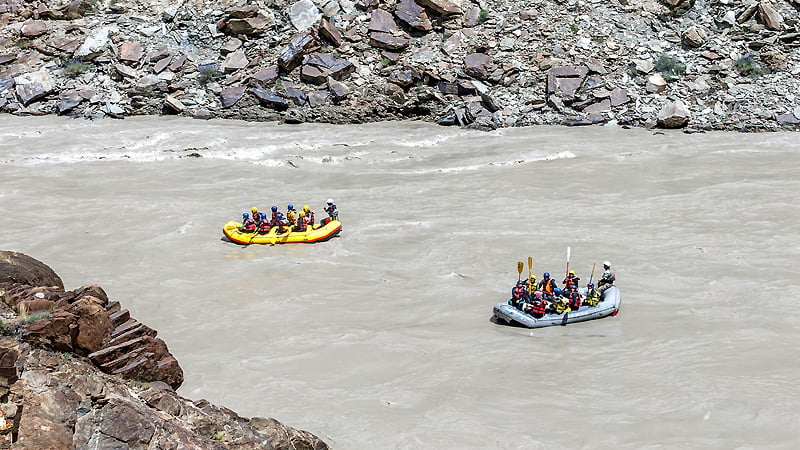 Adventurous River Rafting at Indus River